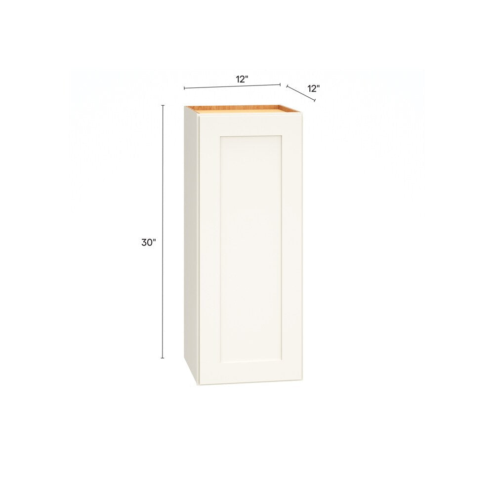 Diamond Express Jamestown 12-in W x 30-in H x 12-in D White Wall Fully Assembled Plywood Cabinet (Recessed Panel Shaker Door Style)