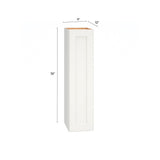 Diamond Express Jamestown 9-in W x 36-in H x 12-in D White Wall Fully Assembled Plywood Cabinet (Recessed Panel Shaker Door Style)