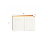 Diamond Express Jamestown 24-in W x 15-in H x 12-in D White Wall Fully Assembled Plywood Cabinet (Recessed Panel Shaker Door Style)