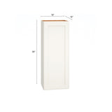 Diamond Express Jamestown 15-in W x 39-in H x 12-in D White Wall Fully Assembled Plywood Cabinet (Recessed Panel Shaker Door Style)