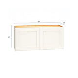 Diamond Express Jamestown 33-in W x 15-in H x 12-in D White Wall Fully Assembled Plywood Cabinet (Recessed Panel Shaker Door Style)