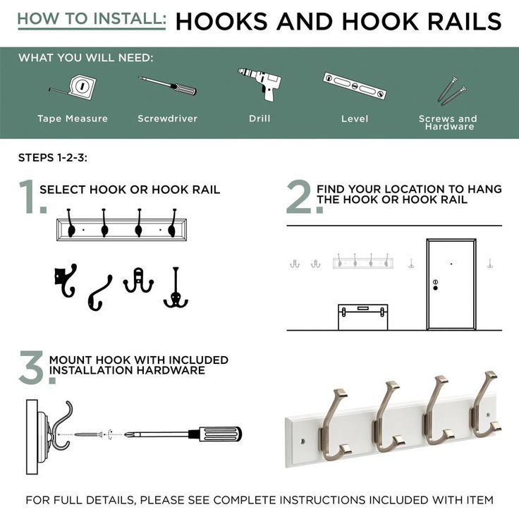 45 in. White and Satin Nickel Heavy Duty Hook Rack