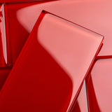 Giorbello Classic Premium Ruby Red 6-in x 12-in Glossy Glass Subway Wall Tile (5-sq. ft/ Carton)