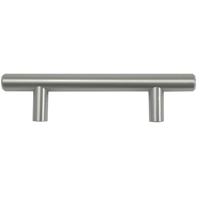 Laurey Melrose 5-1/16-in (128mm) Center to Center Brushed Satin Nickel Cylindrical Bar Drawer Pull