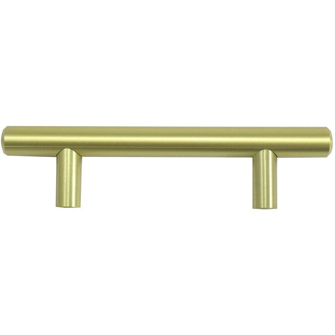 Laurey Melrose 7-9/16-in (192mm) Center to Center Satin Brass Cylindrical Bar Drawer Pull
