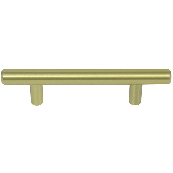 Laurey Melrose 3-3/4-in (96mm) Center to Center Satin Brass Cylindrical Bar Drawer Pull