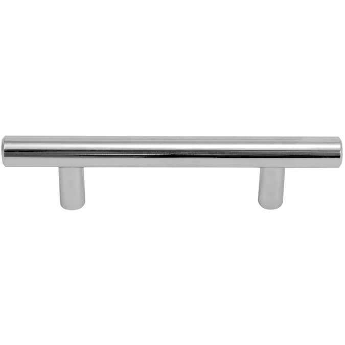 Laurey Melrose 3-in (76mm) Center to Center Polished Chrome Cylindrical Bar Drawer Pull
