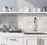 Apollo Tile (Sample) Wall Tile White 4-in x 6-in Polished Marble Subway Wall Tile