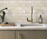 Apollo Tile (Sample) Wall Tile Buff Beige 4-in x 6-in Polished Marble Subway Floor and Wall Tile