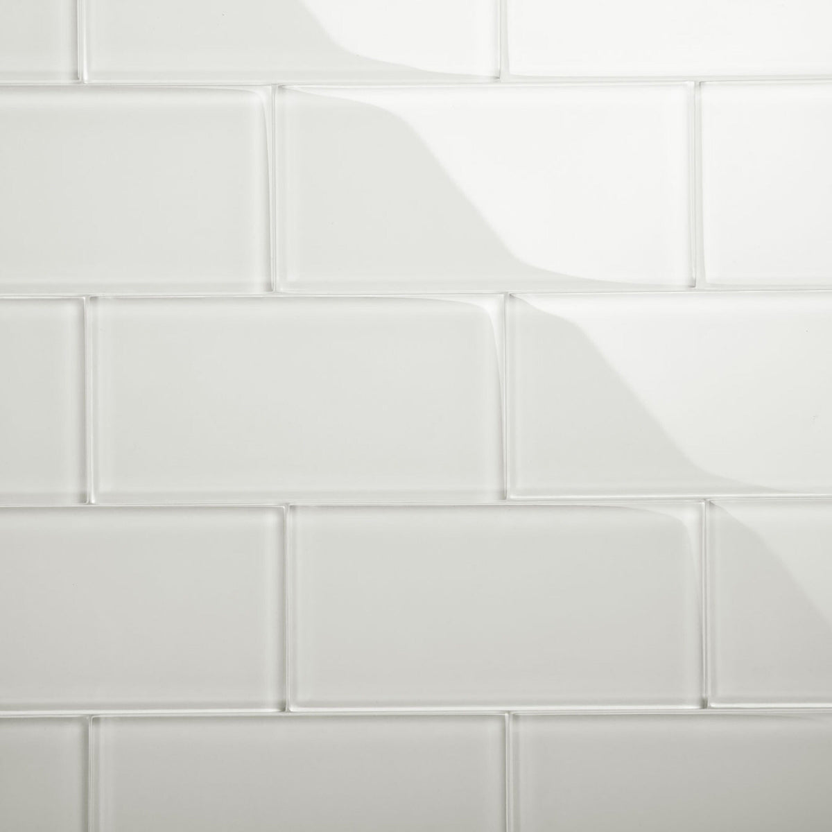 Giorbello Classic Premium Agreeable Gray 6-in x 12-in Glossy Glass Subway Wall Tile (5-sq. ft/ Carton)