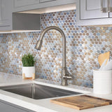 Apollo Tile (Sample) Floor and Wall Tile Gray and Beige 4-in x 4-in Polished Marble Floor and Wall Tile
