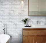 Apollo Tile (Sample) White 3-in x 6-in Polished Marble Floor and Wall Tile