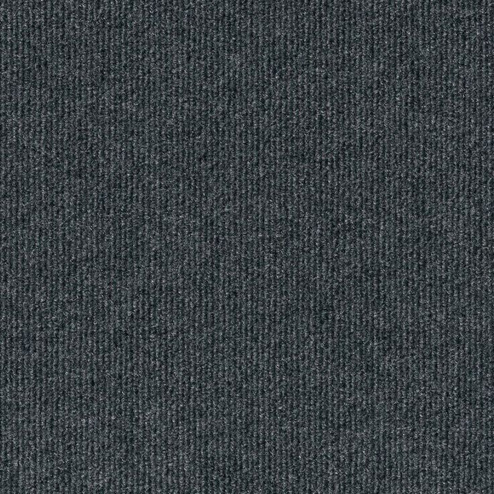 Foss Peel and Stick Ribbed Gunmetal 18 in. x 18 in. Residential Carpet Tile (16 Tiles/Case)