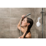 Aqua Dew - The World's First Splashproof Alexa Shower Speaker - Wi-Fi and Bluetooth-Enabled Smart Speaker in White - Super Arbor