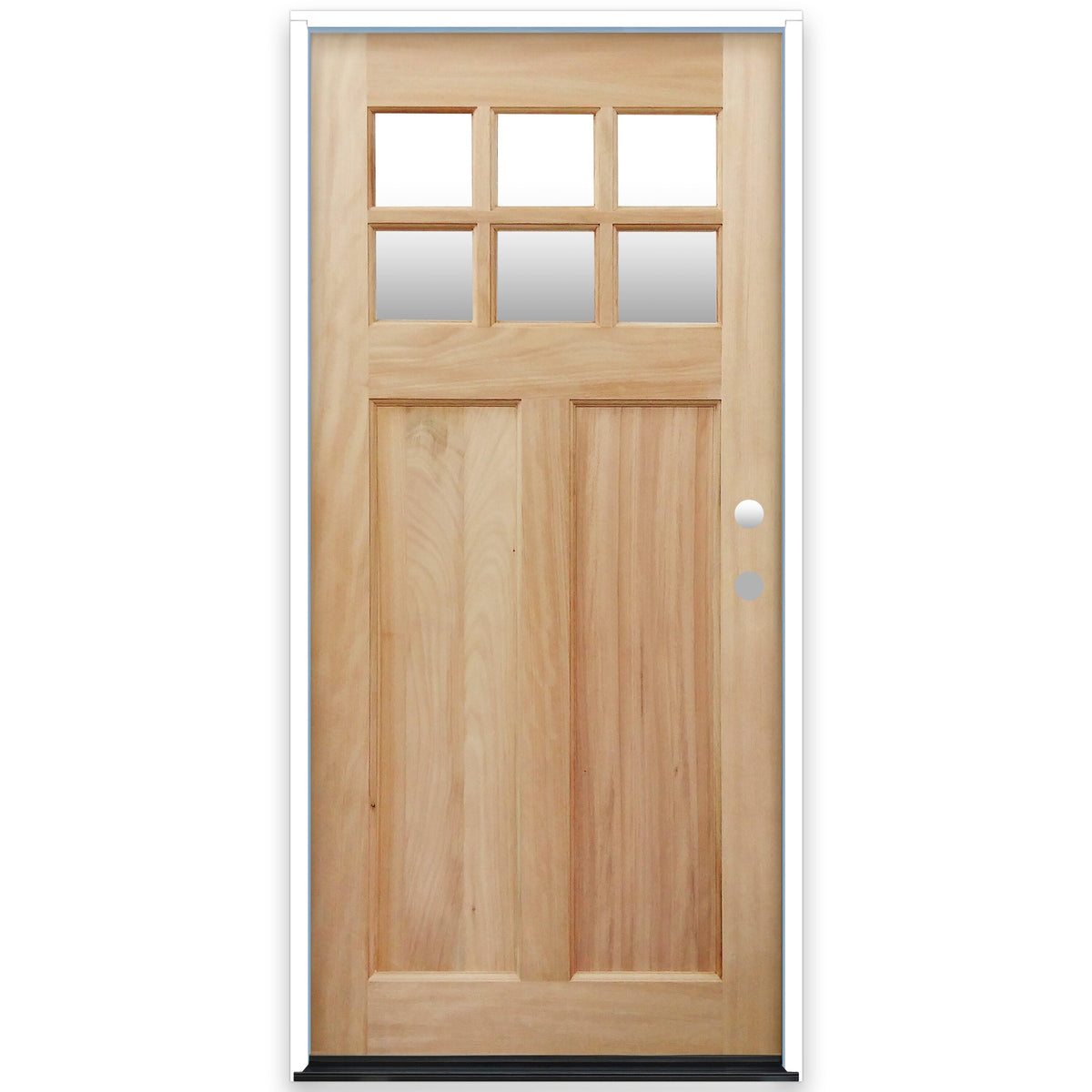 Creative Entryways 36-inch Craftsman Mahogany Front Door with Clear Glass