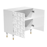 Clihome 15.75-in W x 31-in H Mdf White Freestanding Utility Storage Cabinet