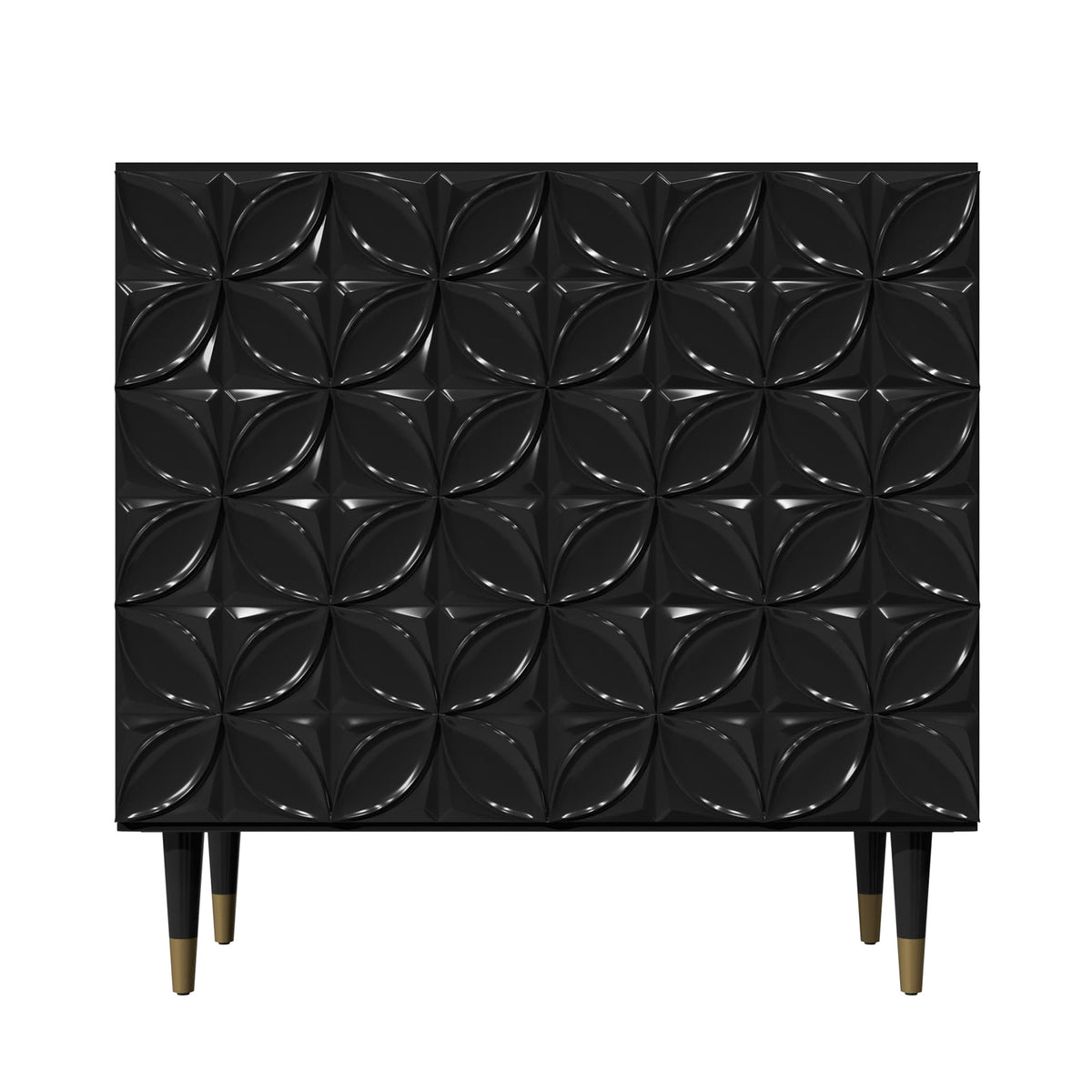 Clihome 15.75-in W x 31-in H Mdf Black Freestanding Utility Storage Cabinet