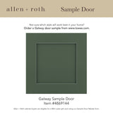 allen + roth Galway 12-in W x 34.5-in H x 24-in D Sage 1-Drawer Base Fully Assembled Cabinet (Flat Panel Shaker Style)