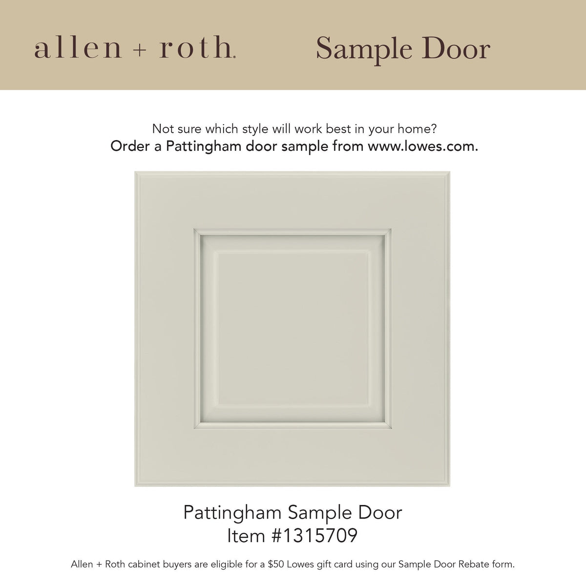 allen + roth Pattingham 30-in W x 34.5-in H x 24-in D Harbor 1-Drawer Base Fully Assembled Cabinet (Raised Panel Slab Door Style)