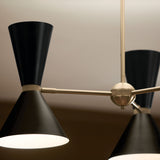 Kichler Phix 6-Light Gold Mid-century Chandelier