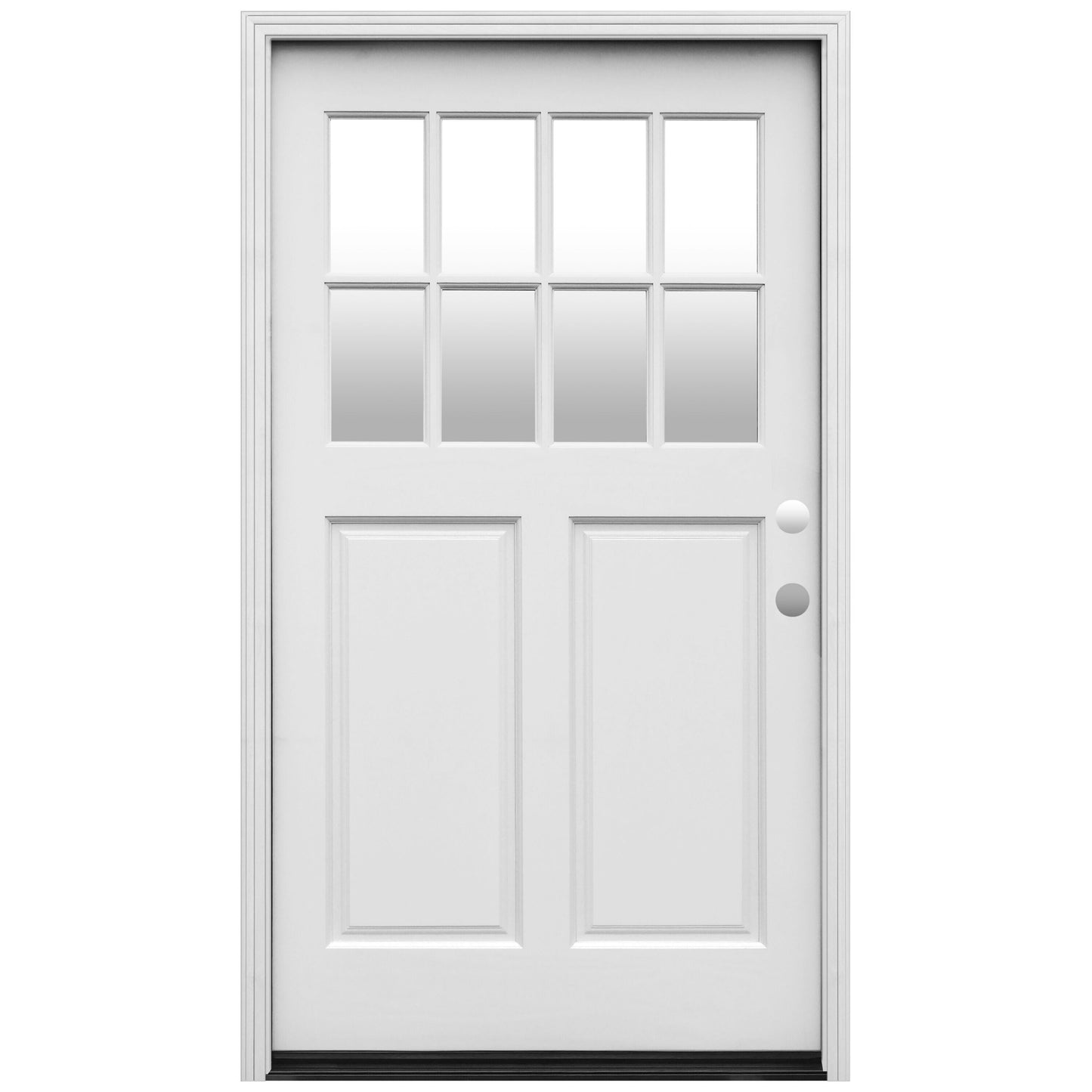 Creative Entryways Craftsman Solid Wood Prehung Front Door with Clear Glass - 42" x 80"