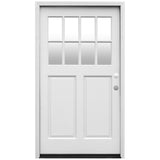 Creative Entryways Craftsman Solid Wood Prehung Front Door with Clear Glass - 42" x 80"