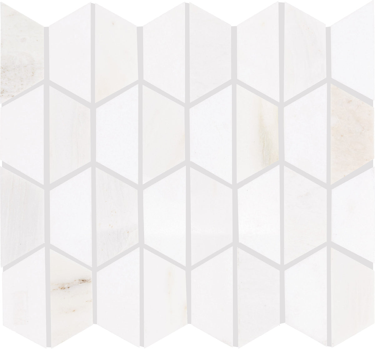 Daltile Genuine Stone Cloud 11-in x 12-in Honed Natural stone Marble Patterned Hexagon Mosaic Wall Tile product image