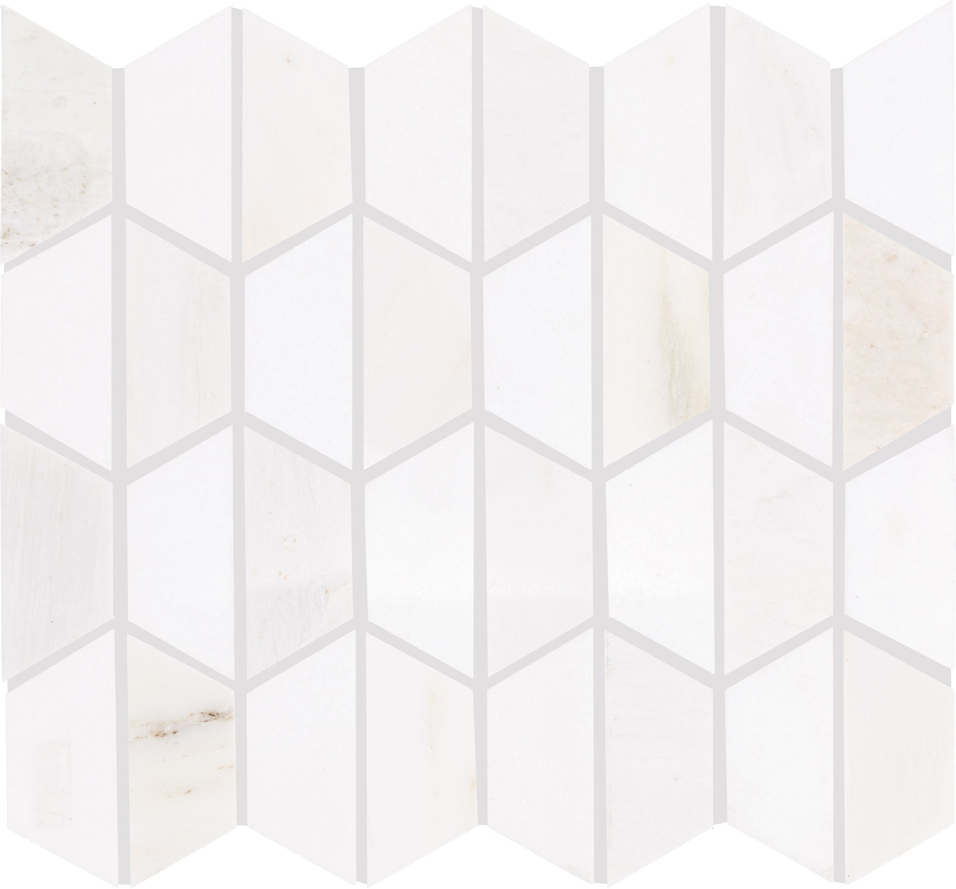 Daltile Genuine Stone Cloud 11-in x 12-in Honed Natural stone Marble Patterned Hexagon Mosaic Wall Tile product image