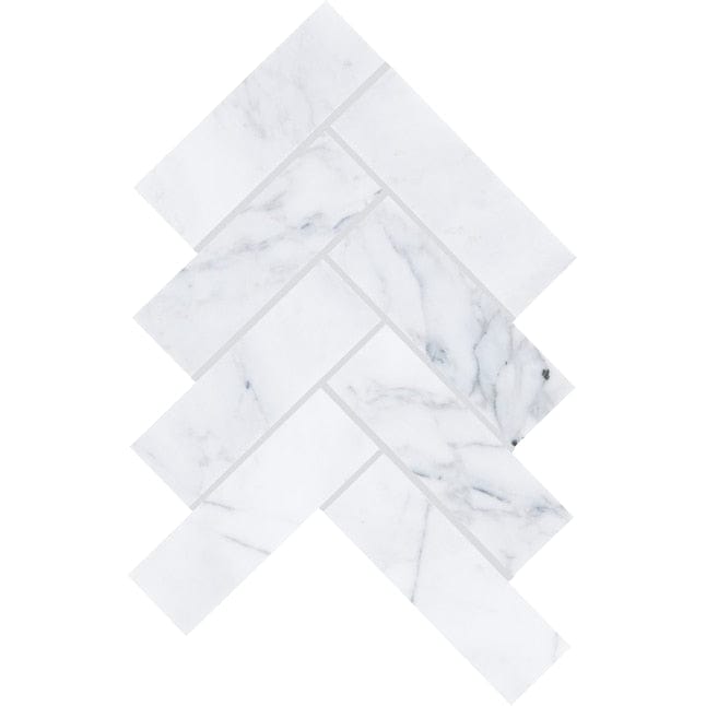 American Olean Genuine Stone Pearlescent 10-in x 16-in Honed Natural Stone Marble Herringbone Patterned Wall Tile (0.13-sq. ft/ Piece)