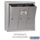 Aluminum Surface-Mounted USPS Access Vertical Mailbox with 3 Door - Super Arbor