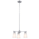 Kichler Stamos 3-Light Brushed Nickel Transitional Chandelier