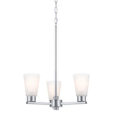 Kichler Stamos 3-Light Brushed Nickel Transitional Chandelier
