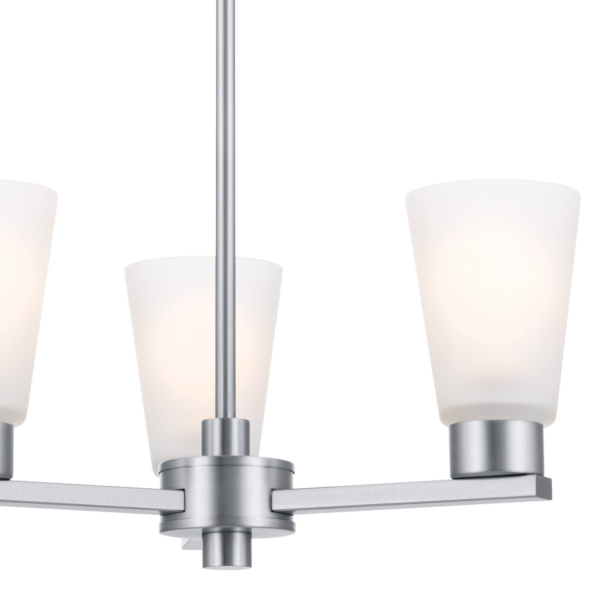 Kichler Stamos 3-Light Brushed Nickel Transitional Chandelier