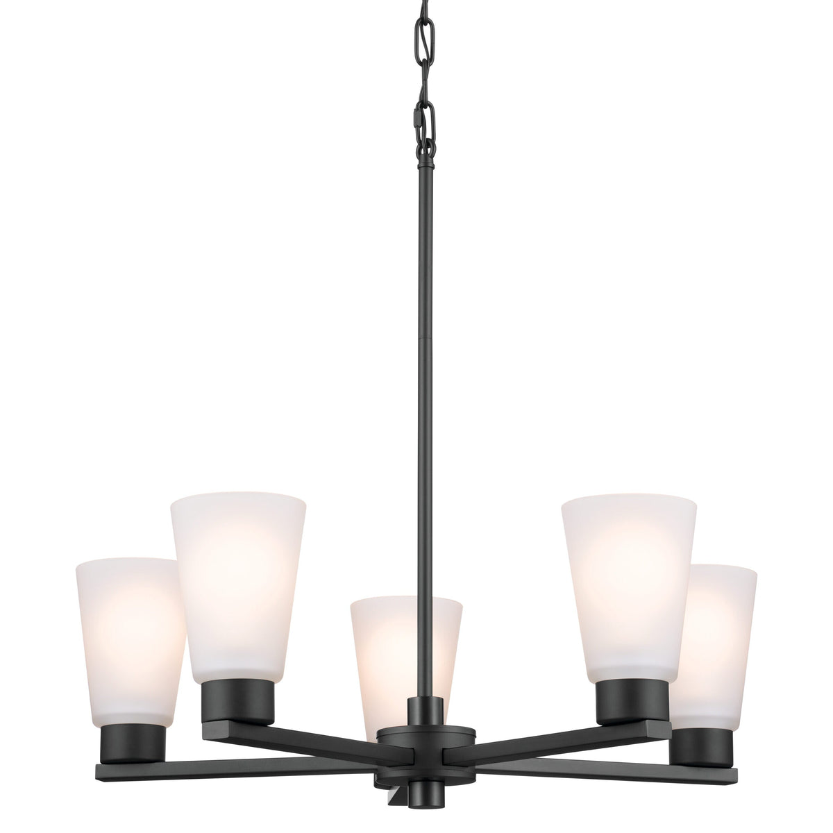 Kichler Stamos 5-Light Black Transitional Chandelier