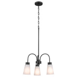 Kichler Erma 3-Light Black Transitional Chandelier
