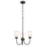 Kichler Erma 3-Light Bronze Transitional Chandelier