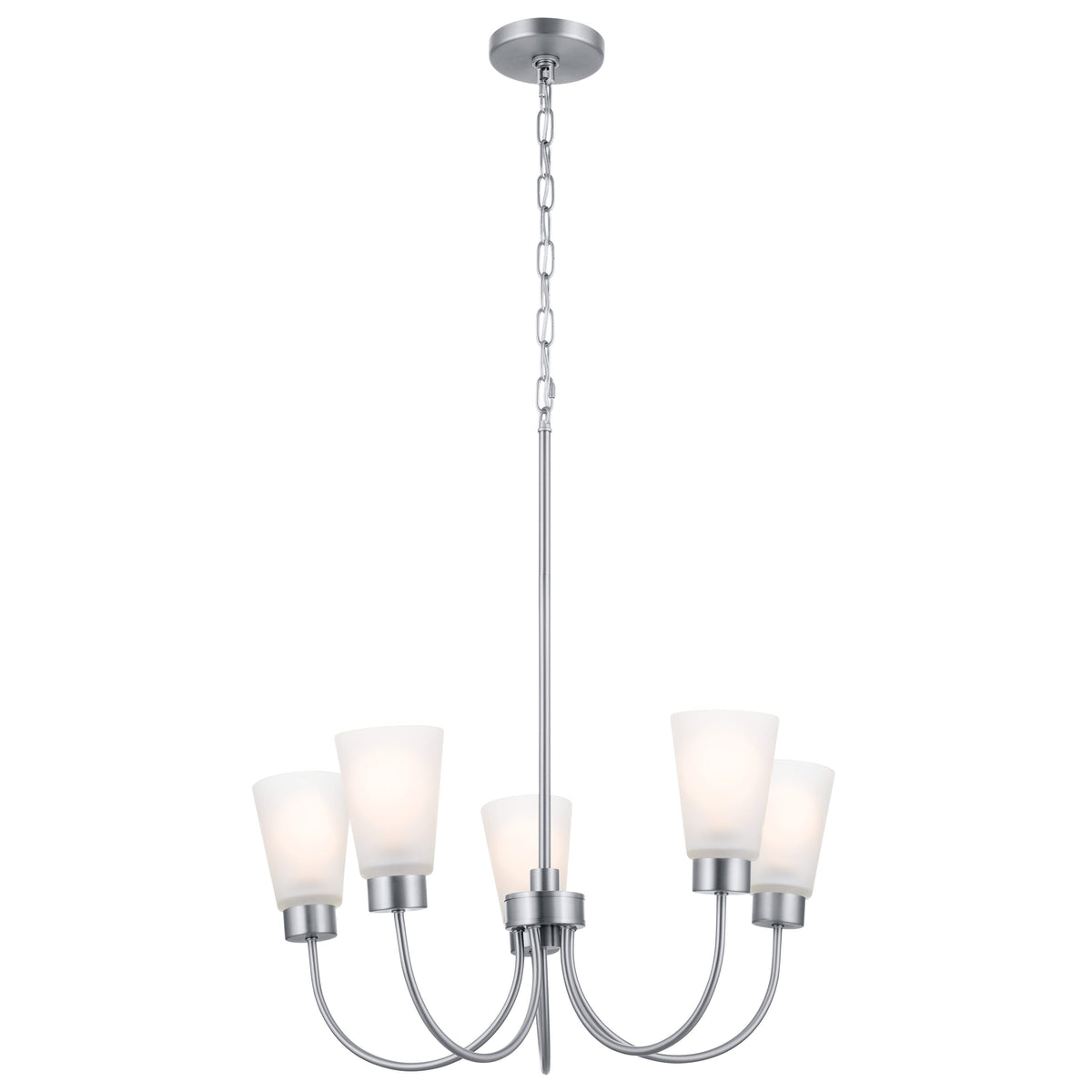 Kichler Erma 5-Light Brushed Nickel Transitional Chandelier