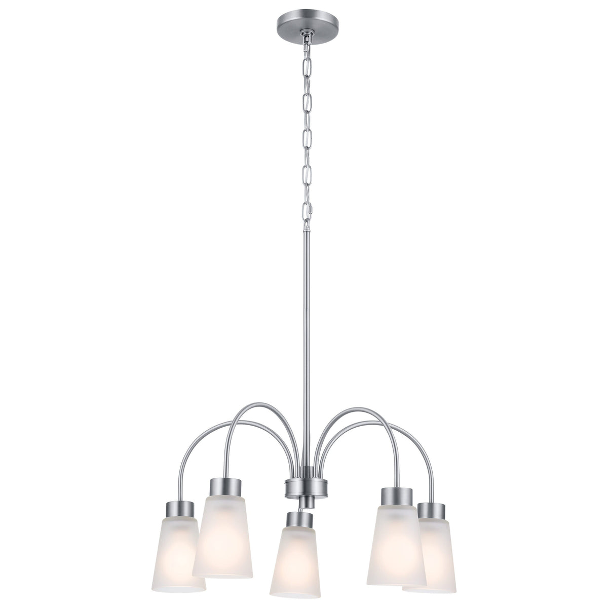 Kichler Erma 5-Light Brushed Nickel Transitional Chandelier