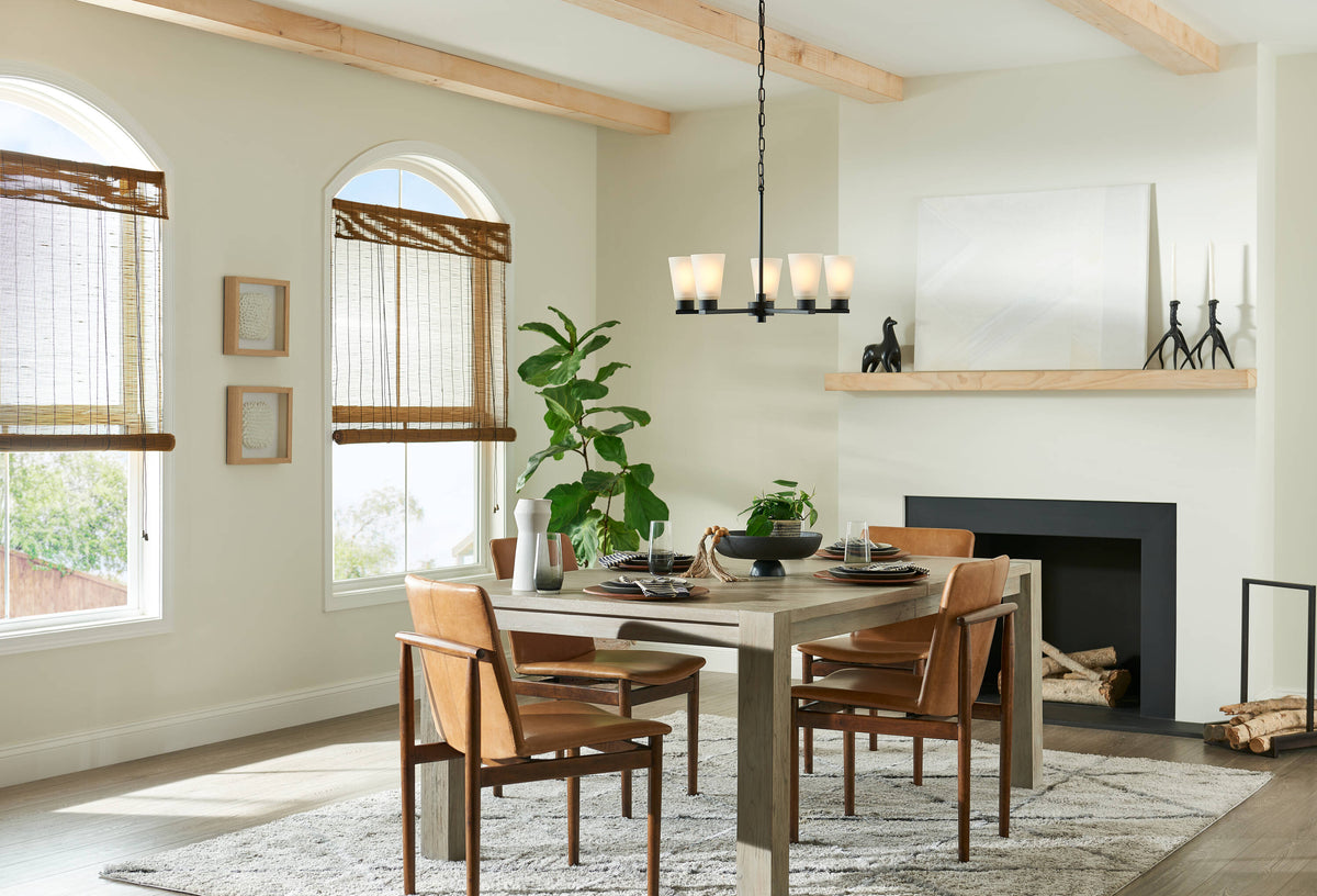 Kichler Stamos 5-Light Black Transitional Chandelier