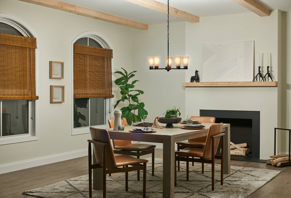 Kichler Stamos 5-Light Black Transitional Chandelier
