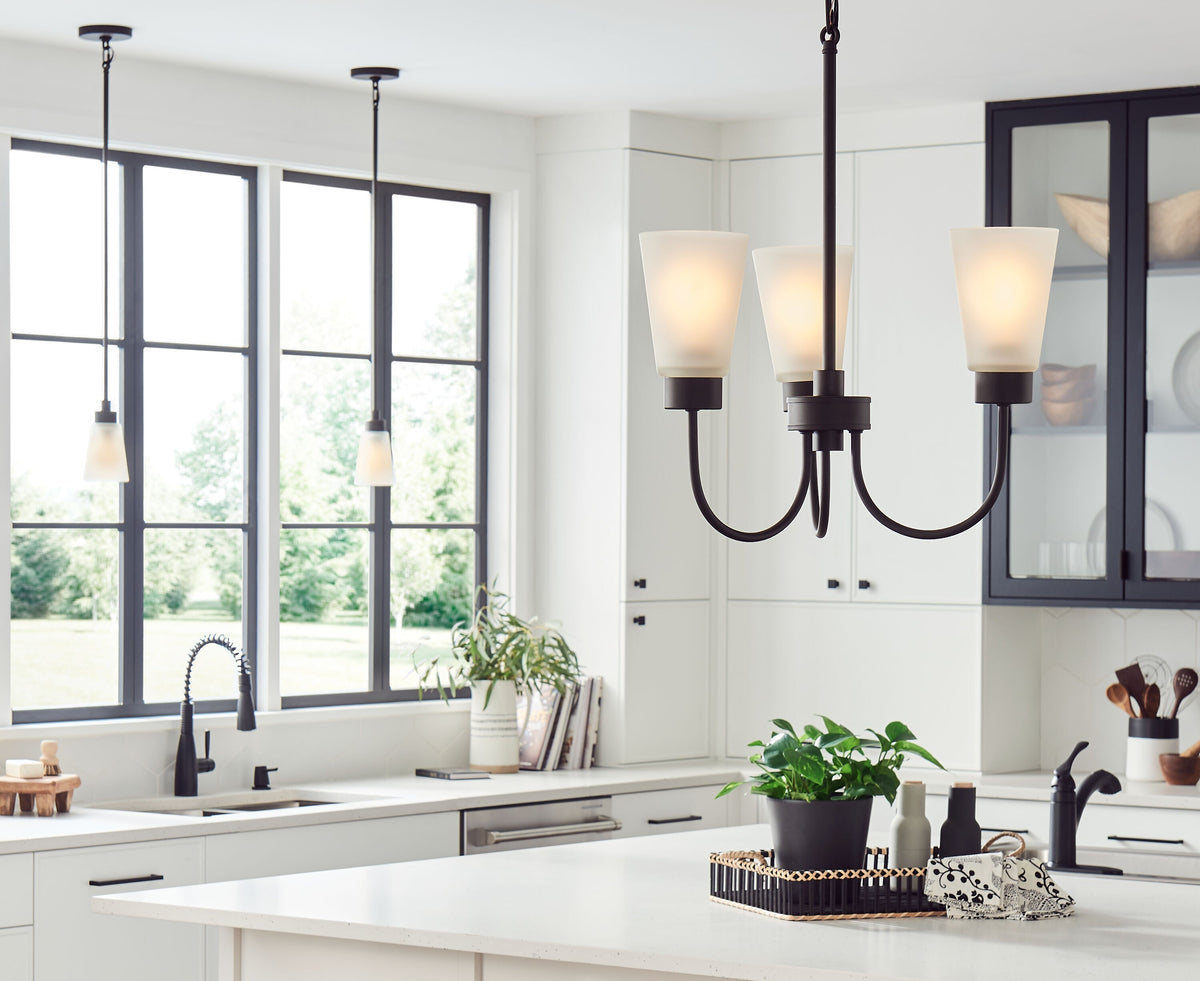 Kichler Erma 3-Light Bronze Transitional Chandelier