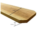 19/32-in x 5-1/2-in x 6-ft Cedar Dog Ear Fence Picket