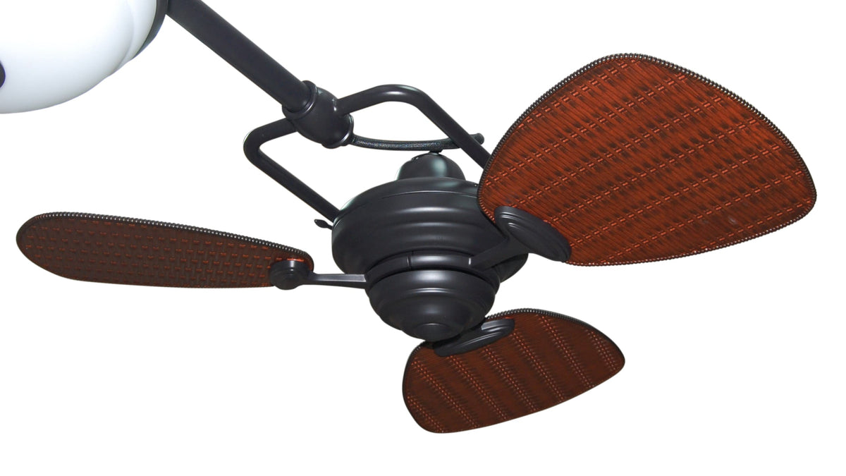 Harbor Breeze Twin Breeze II 74-in Oil Rubbed Bronze LED Indoor/Outdoor Ceiling Fan with Light (6-Blade)