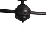 Harbor Breeze Twin Breeze II 74-in Oil Rubbed Bronze LED Indoor/Outdoor Ceiling Fan with Light (6-Blade)