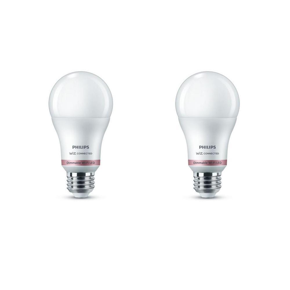 Soft White A19 LED 60W Equivalent Dimmable Smart Wi-Fi Wiz Connected Wireless Light Bulb - Super Arbor