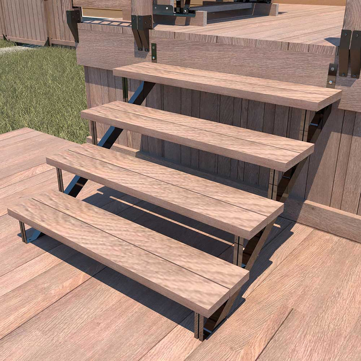 Pylex Steel Outdoor Stair Stringer