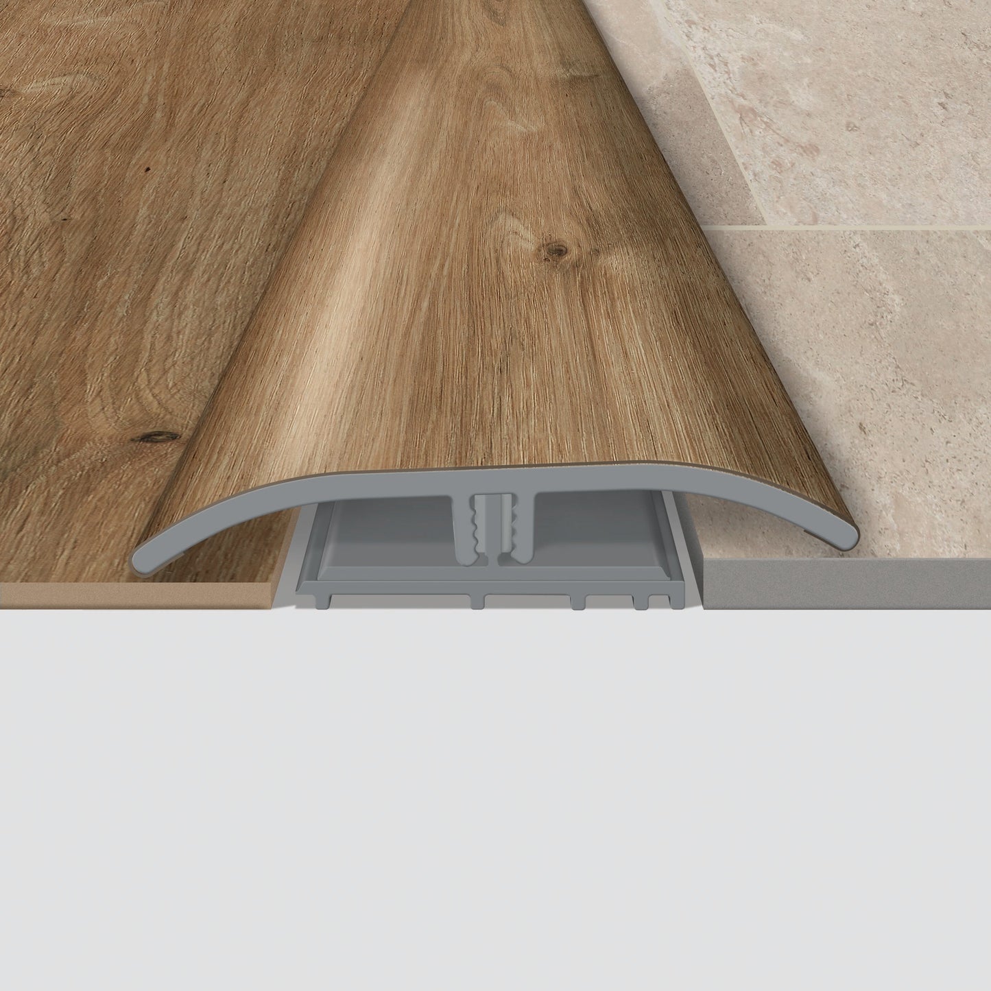 SimpleSolutions Elite Beach Bird Pine 3-in x 86-in Vinyl Floor 4-in-1 Moulding