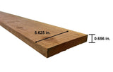 5/8-in x 5-1/2-in x 8-ft Redwood Flat-top Fence Picket