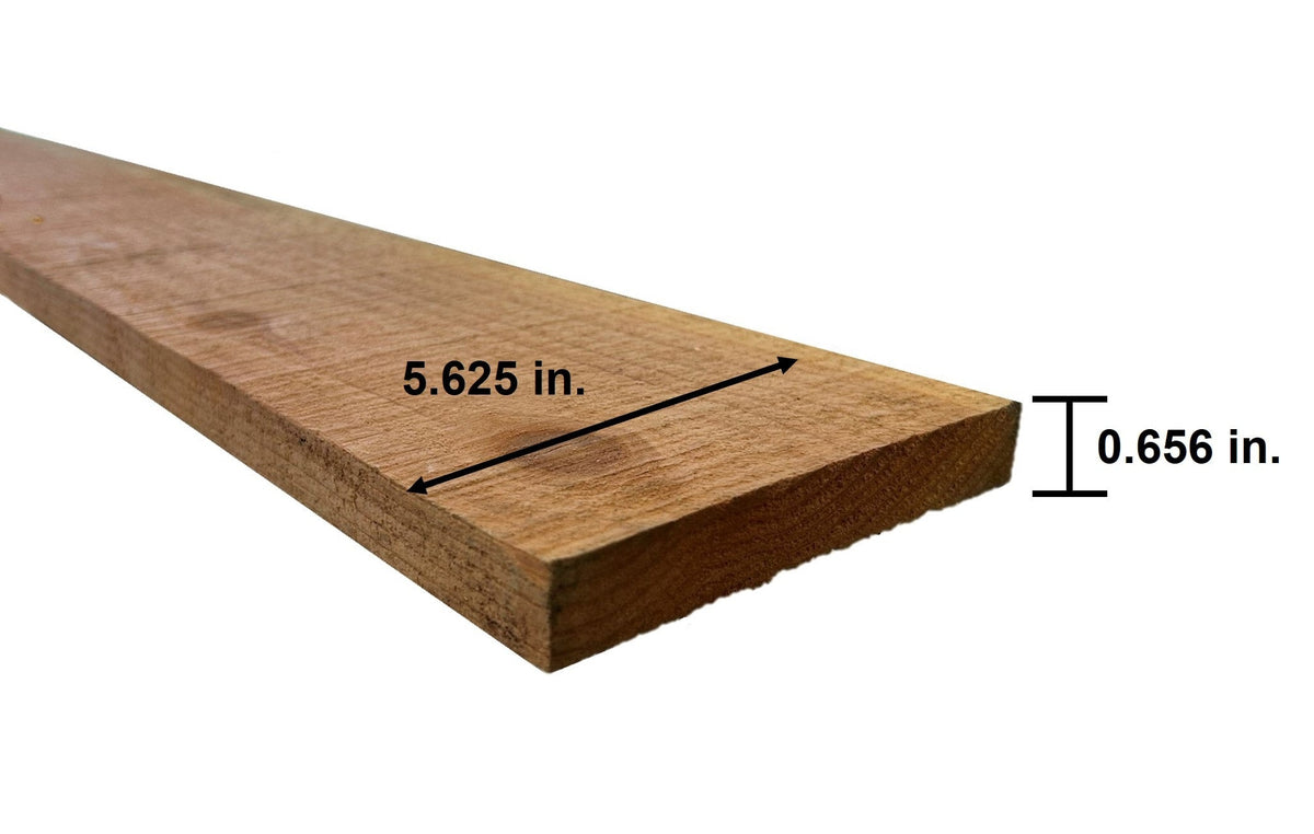 5/8-in x 5-1/2-in x 5-ft Redwood Flat-top Fence Picket