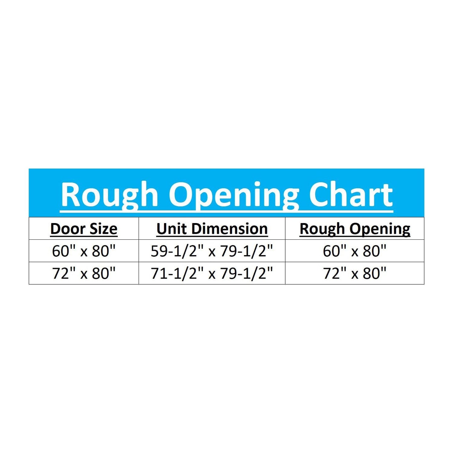JELD-WEN 72-in x 80-in Vinyl Sliding, Right-hand sliding – dimension diagram